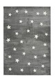 Covor, Küçük Yıldız, 80x150 cm, Polipropilena, Gri/Alb