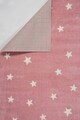 Covor, Küçük Yıldız, 100x300 cm, Polipropilena, Roz/Alb
