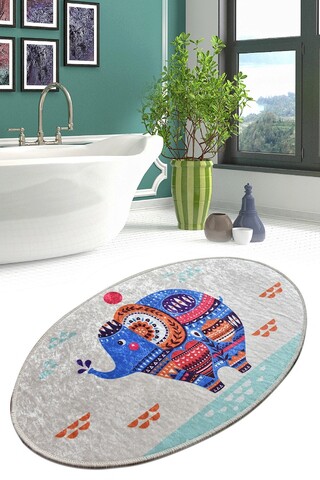 Covor, Etnic Oval DJT, 60x90 cm, Multicolor