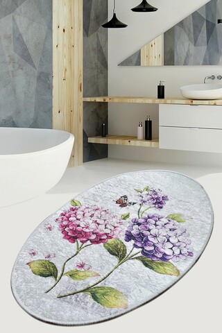 Covor, Ortanca Oval DJT, 60x90 cm, Multicolor