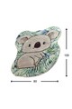 Covor, Koala Shape , 50% catifea/50% poliester, Multicolor
