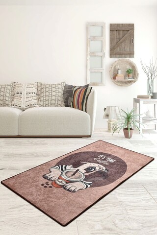 Covor, Pugs, 60x140 cm, Multicolor