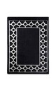 Covor, Bague Black, 80x150 cm, Alb/Negru