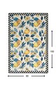 Covor, Lemon  , 50% catifea/50% poliester, Multicolor