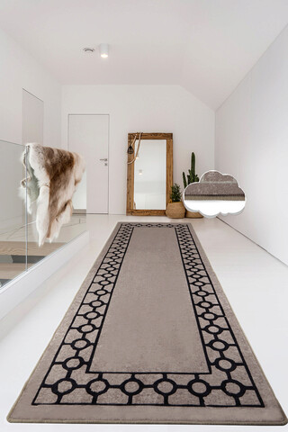 Covor, Bague, 80x100 cm, Poliester, Roz pudra