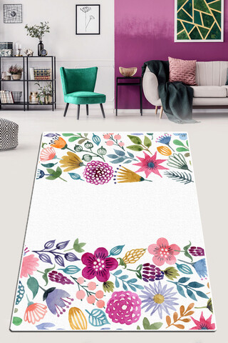 Covor, Drenaj Djt, 80x100 cm, 50% catifea/50% poliester, Multicolor