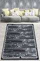 Covor, Laminate Djt, 80x100 cm, Poliester, Alb/Negru