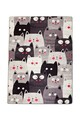 Covor, Cats Gray Djt, 80x150 cm, Multicolor