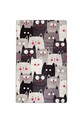 Covor, Cats Gray Djt, 200x290 cm, Multicolor