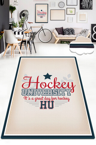 Covor, Hockey, Poliester, Multicolor