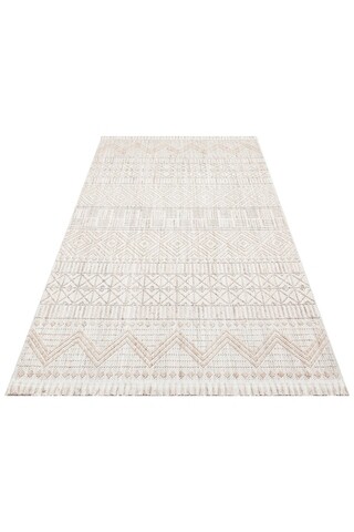 Covor de hol, Czy 02, 80x150 cm, Poliester, Gri / Bej