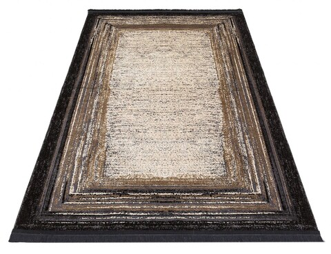 Covor, St 15 Black Vizon Xw , 120x180 cm, Poliester, Negru / nurcă