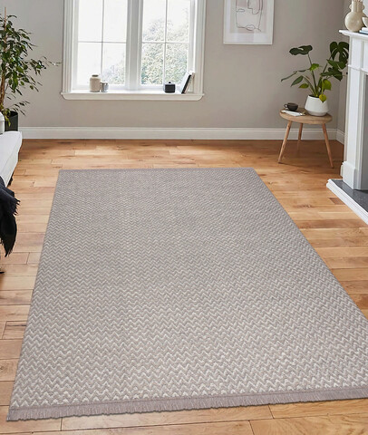 Covor, 23033A , 60x100 cm, 100% Iuta/tesatura chenille, Crem