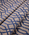 Covor, 23037A , 60x100 cm, 100% Iuta/tesatura chenille, Albastru navy