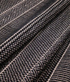 Covor, 23041A , 60x100 cm, 100% Iuta/tesatura chenille, Alb/Negru