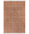 Covor, 23043A , 60x100 cm, 100% Iuta/tesatura chenille, Portocaliu