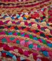 Covor, 00001A , 90x90 cm, Iuta, Multicolor
