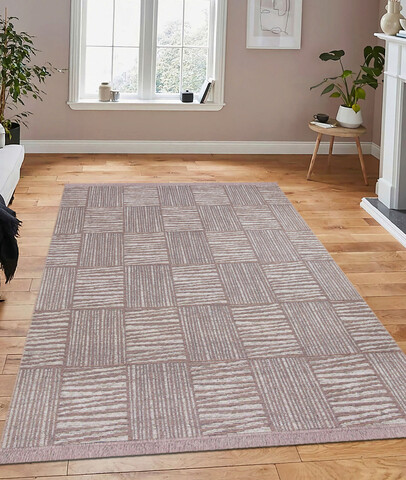 Covor, 23043A , 80x150 cm, 100% Iuta/tesatura chenille, Crem