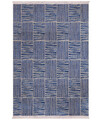 Covor, 23043A , 80x150 cm, 100% Iuta/tesatura chenille, Albastru navy