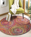 Covor, 00001A , 120x120 cm, Iuta, Multicolor