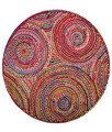 Covor, 00001A , 120x120 cm, Iuta, Multicolor