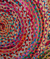 Covor, 00001A , 120x120 cm, Iuta, Multicolor