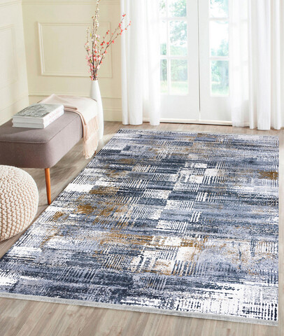 Covor, 45540A , 80x150 cm, Acril, Albastru