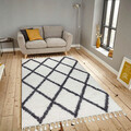 Covor, 0500E , 160x230 cm, Poliester, Alb / Antracit