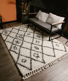 160x230 cm, Alb;Antracit