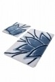 Set 2 covorase de baie, Chilai, Lotus - Blue