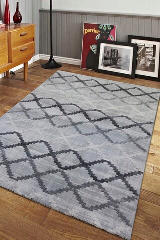 Covor, Halley 4477B, 120x180 cm, Polipropilena, Gri