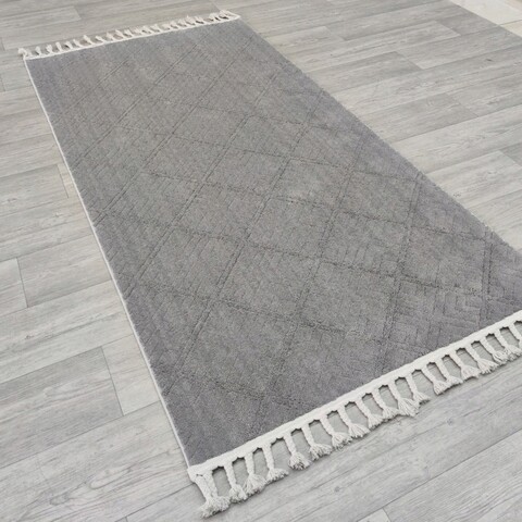Covor, Meta 1549A, 100x150 cm, Poliester, Gri