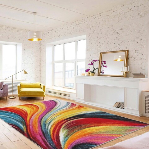 Covor, Woopamuk191, 80x150 cm, Bumbac;Poliester, Multicolor