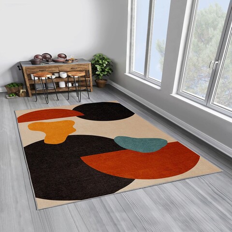 Covor, Woopamuk007, 80x300 cm, Bumbac;Poliester, Multicolor
