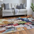 Covor, Woopamuk238, 80x300 cm, Bumbac;Poliester, Multicolor