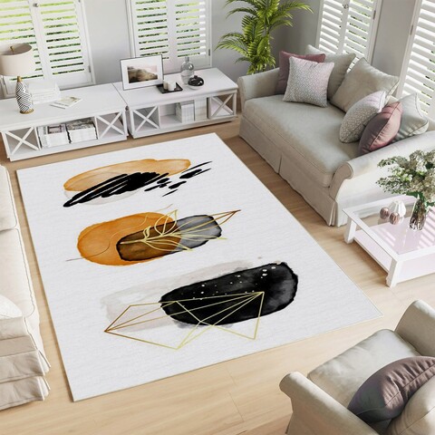 Covor, Woopamuk330, 80x300 cm, Bumbac;Poliester, Alb