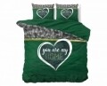 Lenjerie de pat dubla Home Green, Royal Textile, 3 piese, 200 x 220 cm, 100% bumbac flanel, multicolor