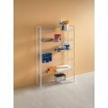 Etajera pentru organizare pantofi Metaltex, 64x23x104 cm, metal/invelis plastic, alb