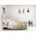 Lenjerie de pat dubla King Size, Wild Field Lila V3, 4 piese, 220 x 250 cm, 100% bumbac ranforce, multicolora