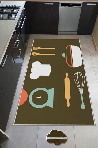 Covor, Wookece177, 50x80 cm, Multicolor