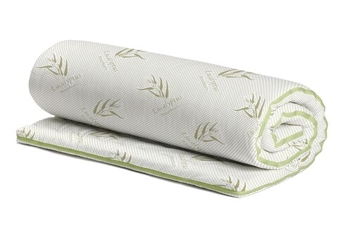 Topper saltea Confort Eucalyptus, Green Future, 160x190 cm, H 5 cm