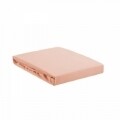 Cearceaf elastic pentru pat Rose Aglika, 140x200 cm, 100% bumbac, roz