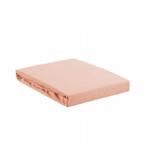 Cearceaf elastic pentru pat Rose Aglika, 160x200 cm, 100% bumbac, roz
