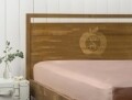 Cearceaf elastic pentru pat Rose Aglika, 160x200 cm, 100% bumbac, roz