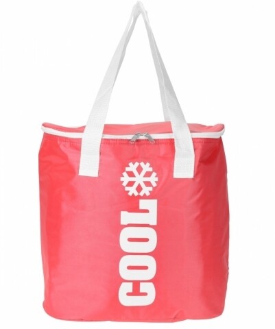 Geanta termoizolanta Cool Red, 24L, poliester, rosu/alb