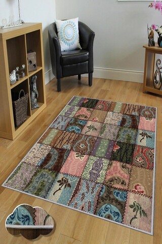 Covor, HMNT138, 80x150 cm, Poliester, Multicolor