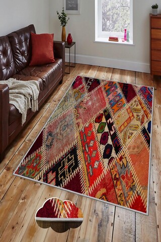 Covor, HMNT174, 80x150 cm, Poliester, Multicolor