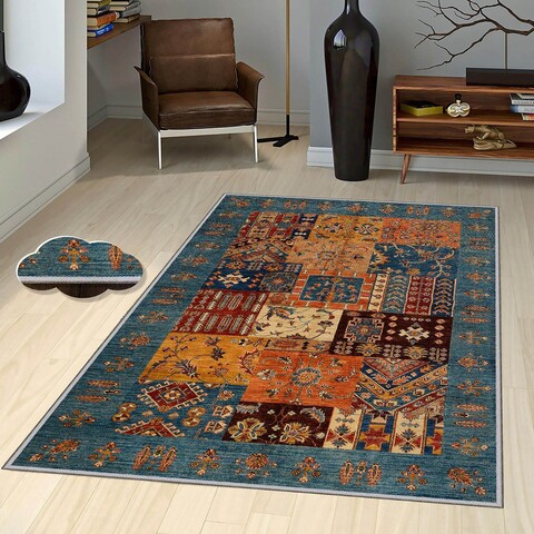 Covor, EEXFAB445, 100x150 cm, Poliester, Multicolor