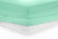 Cearceaf de pat cu elastic Turquoise Heinner, 90x200 cm, 100% bumbac, turcoaz