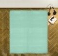 Cearceaf de pat cu elastic Turquoise Heinner, 140x200 cm, 100% bumbac, turcoaz